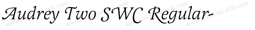 Audrey Two SWC Regular字体转换